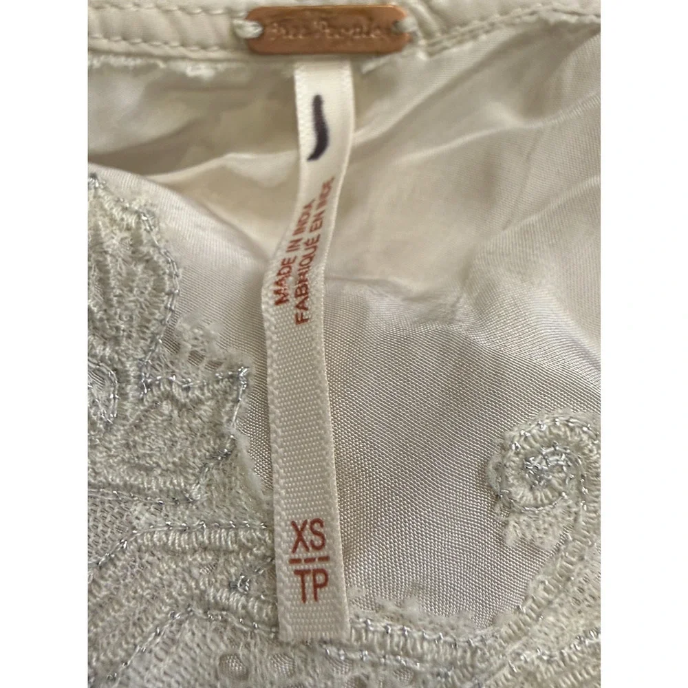 NEW FREE PEOPLE STONE MANY MOONS LACE SLIP MIDI DRESS SZ XS